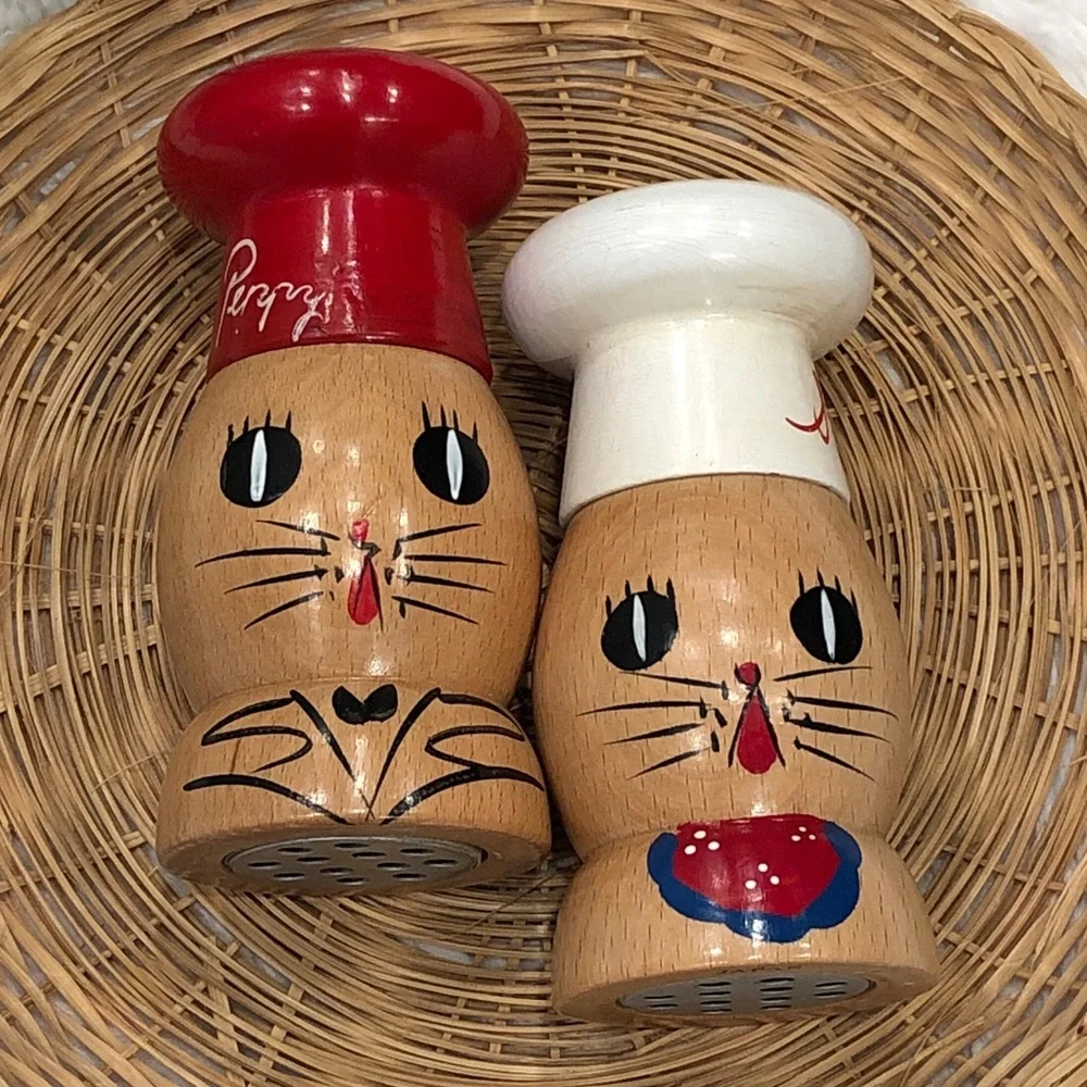 Vintage salt and pepper shakers